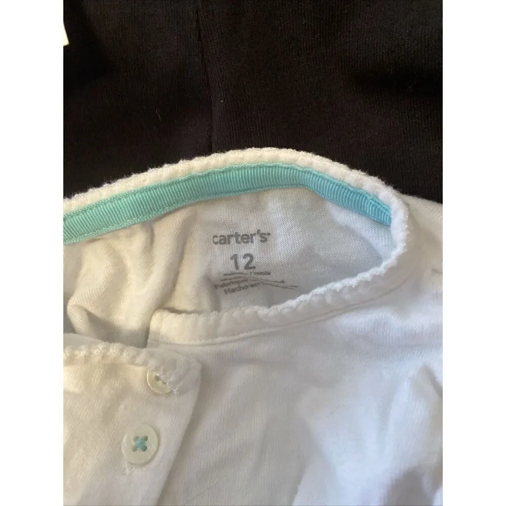 Carter Baby Girl Republican Outfit Size‎ 3 Months Black And White